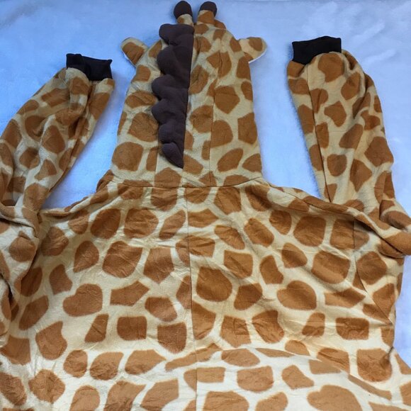 Giraffe Costume Unisex Adults Size Medium One Piece Pajamas Halloween Party - Picture 7 of 12